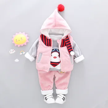 

Toddler High Qulity Clothes for Girls Baby Girl Set Clothing Suit Baby Girl Clothing Sets Kids Spring Winter Long Sleeve 3PCS