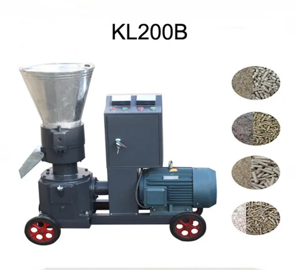 KL200B 7.5KW гранулятор корма/деревянный станок для производства пеллет пеллетпресс со звездой-delta пусковой