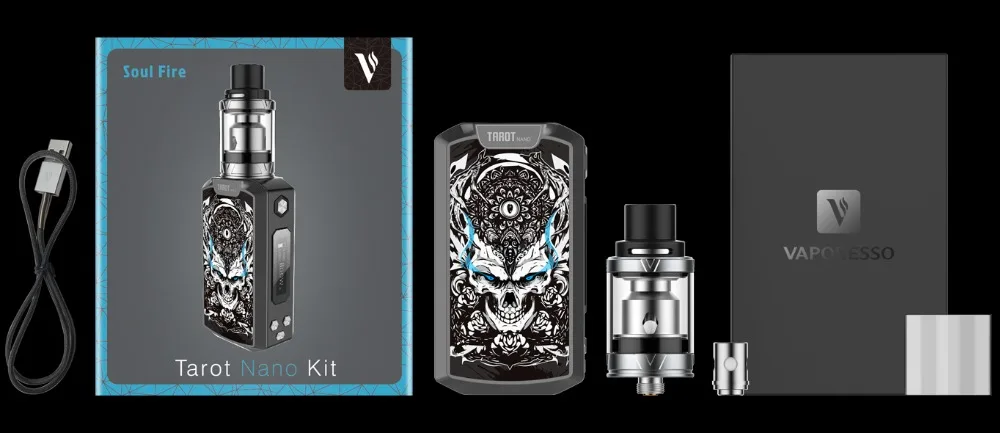 Original Vaporesso Tarot Nano 80W TC Kit 2500mAh Electronic Cigarette with VECO EUC Tank 2ml Tarot Nano MOD EUC Coil Vaping Kit (1)