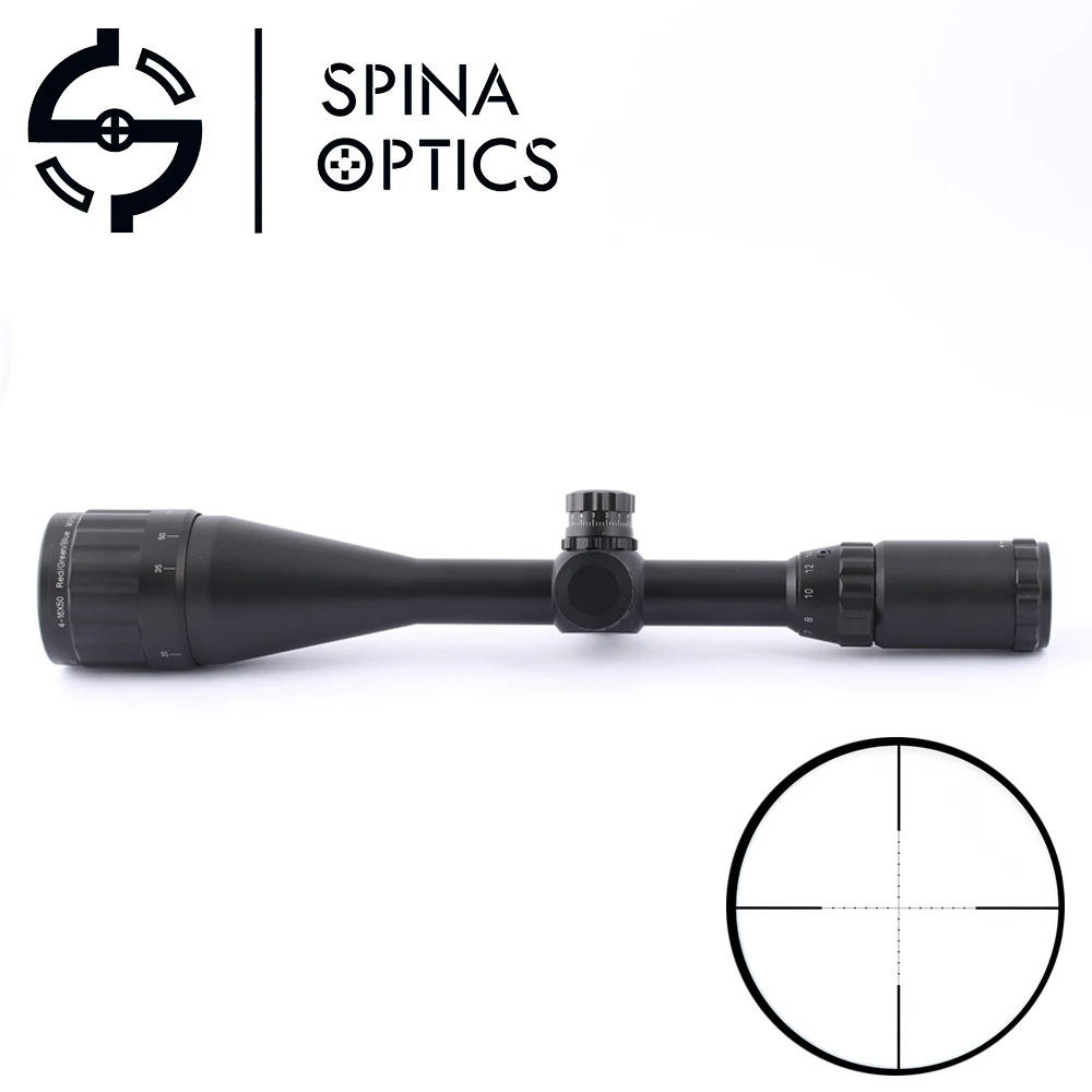 

SPINA OPTICS 4-16x50 White Letter Marking Optics Riflescope Red And Green Reticle Fiber Optic Sight Sniper Hunting Scope Hunting