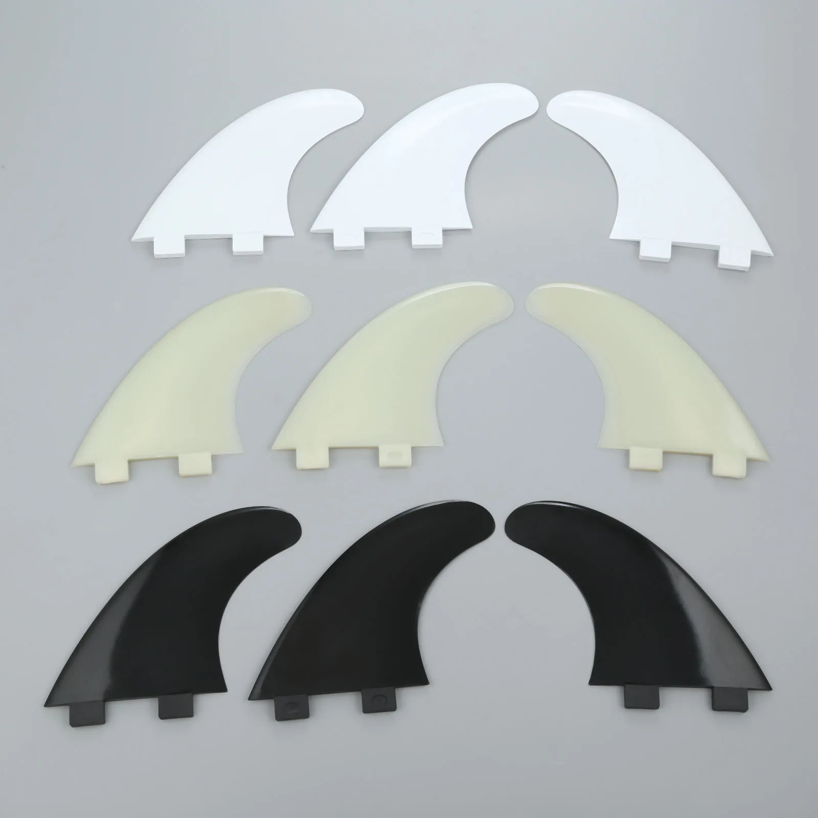 SURIEEN High Quality Plastic Nylon Fcs Surfing Fins Size For Future-G5 Surf Board Fins Fit Surfboard Bodyboard SUP Board 3colors