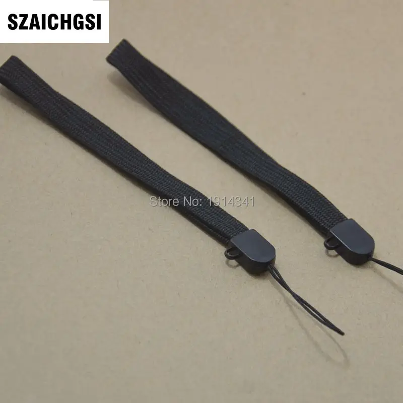 

SZAICHGSI Nylon Wrist Hand Strap Lanyard for Mobile Cell Phone Camera USB MP4 PSP Straps black color wholesale 1000pcs/lot