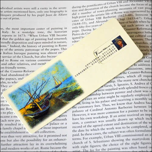 6 sheets / sets Send teachers classmates Cute birthday gifts Creative classical Van Gogh bookmarks