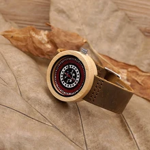 BOBOBIRD Watch J15Colourful УФ Priting Pattern Циферблат Кожаный Ремешок Кварцевые Часы Творческие женская Подарок Малыш Rejio OEM