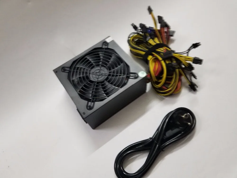 ETH miners источник питания 1600W 12V 125A выход. Включая 26 PCES 4Pin 4+ 4pin 6+ 2Pin 24Pin SATA разъемы от YUNHUI