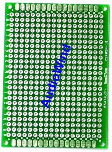 100 шт./лот) двухсторонний Прототип PCB, универсальная плата, 50x70 мм