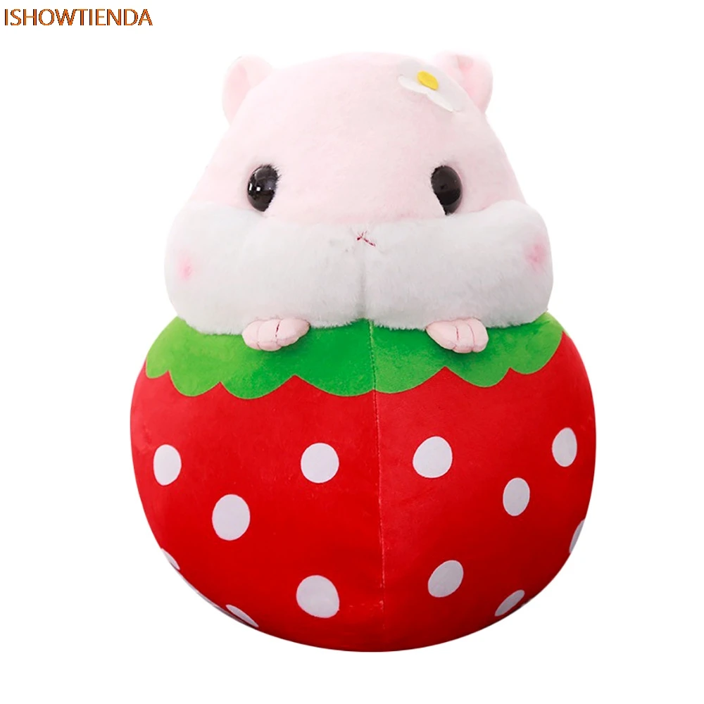 Cute Hamster Plush Stuffed Animal Toys Fruit Hamster Kawaii Stress