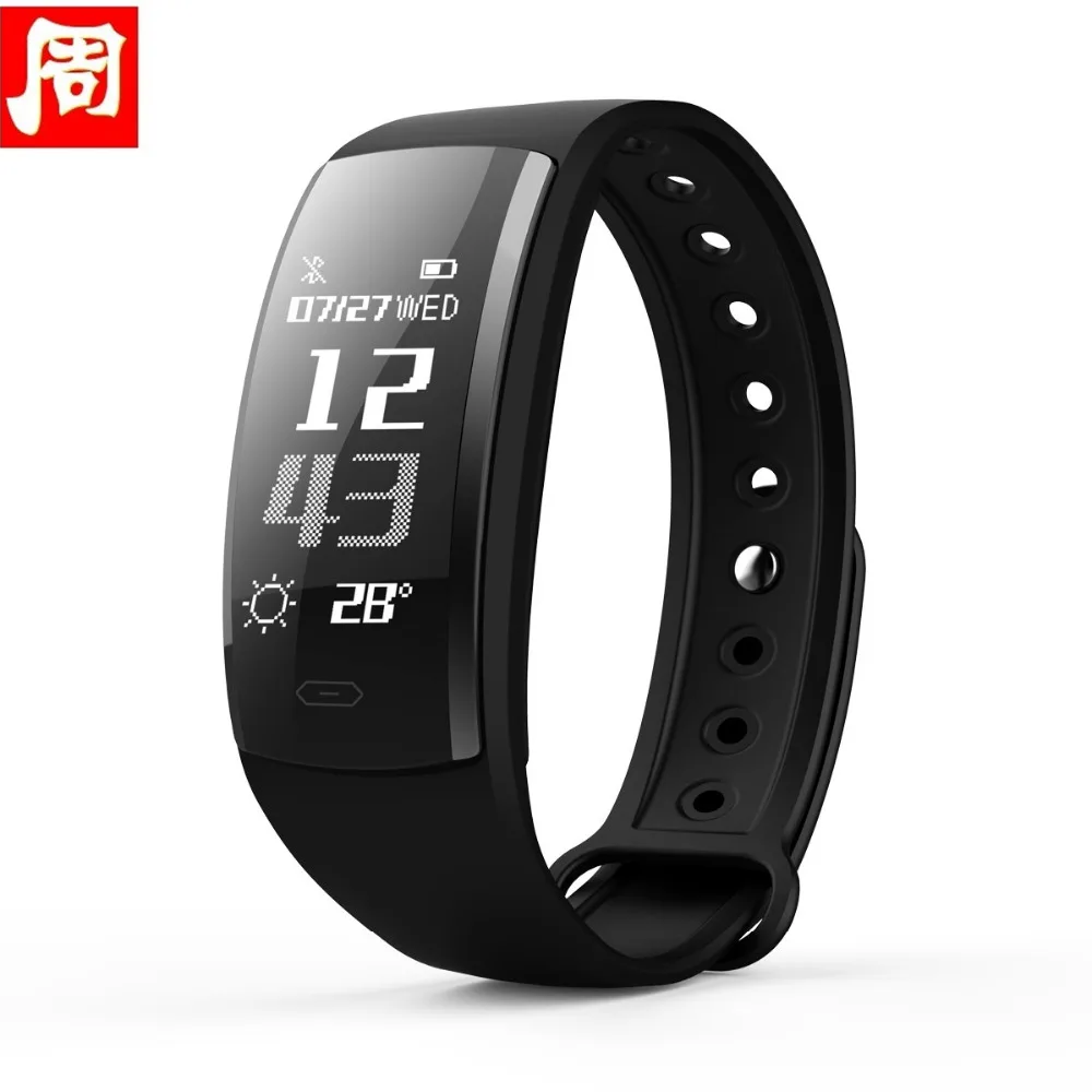 QS90 Smart Напульсники Фитнес браслет крови Давление Браслеты монитор сердечного