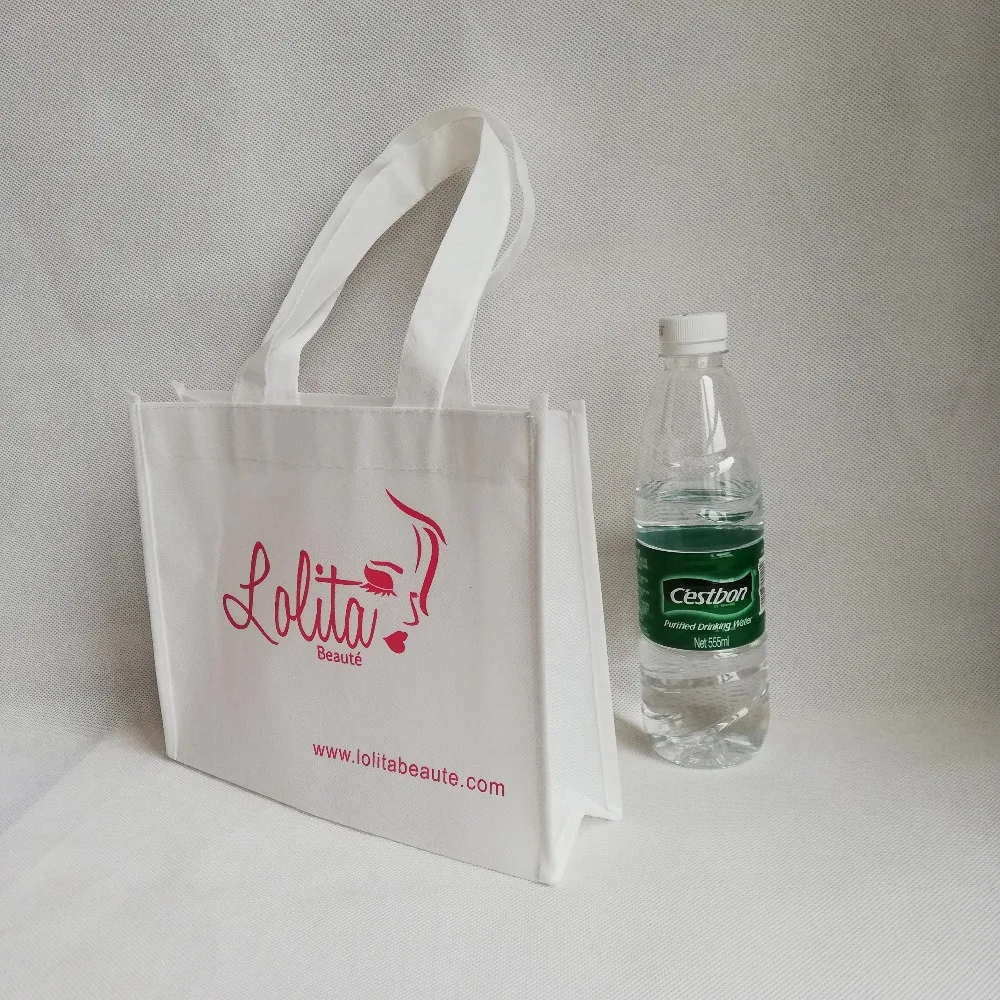 

wholesale 500pcs/lot promotional reusable eco-friendly non woven shopping bag with custom printing logo Free Shipping By TNT