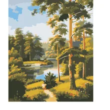 Картина для дома, красота, каллиграфия, пейзаж, речные деревья, Масляные картины на холсте, Раскраска по номерам, рисунок, ремесло, настенное искусство