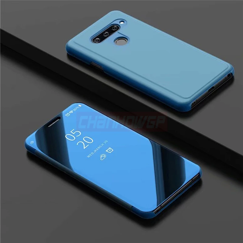 Clear Smart View Flip Mirror Case For LG V40 ThinQ Stand Cover Flip Leather Cases For LG V30 Plus V40 V30 + Funda Coque Shell 12