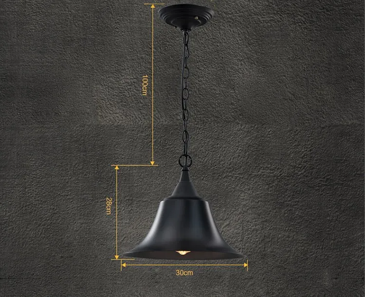 industrial style pendant lighting Retro Loft edison light fixtures Lamps American Style Rustic Home Lighting (8)
