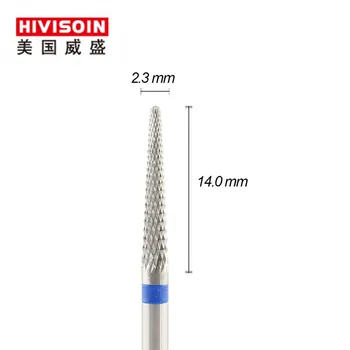 

Diamond cut with prism surface (1704.023)- ISO191 -Tungsten Carbide Burs - HIVISOIN Carbide Nail Drill Bit&Dental Burs