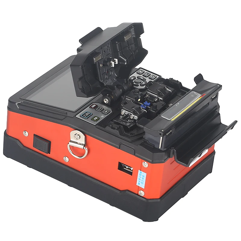 A-81S Orange Fully Automatic Fusion Splicer Machine FTTH Fiber Optic Fusion Splicer New product