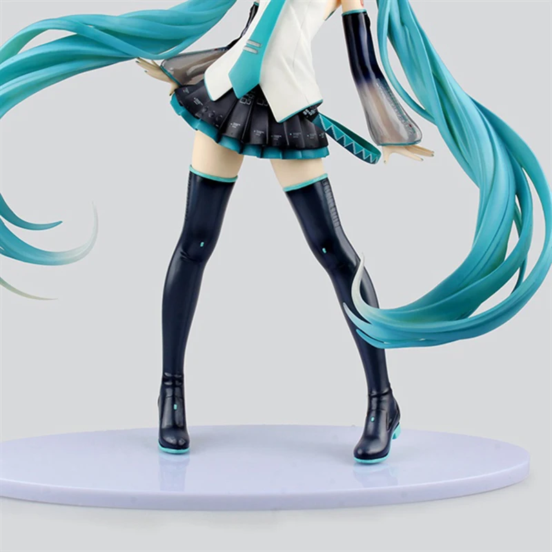 Японское аниме Snow Hatsune Miku Vocaloid 3 Ver. 42 см фигурка модель 1/4 кукла ПВХ Музыка Девушка коллекция Горячая игрушка Рождественский подарок