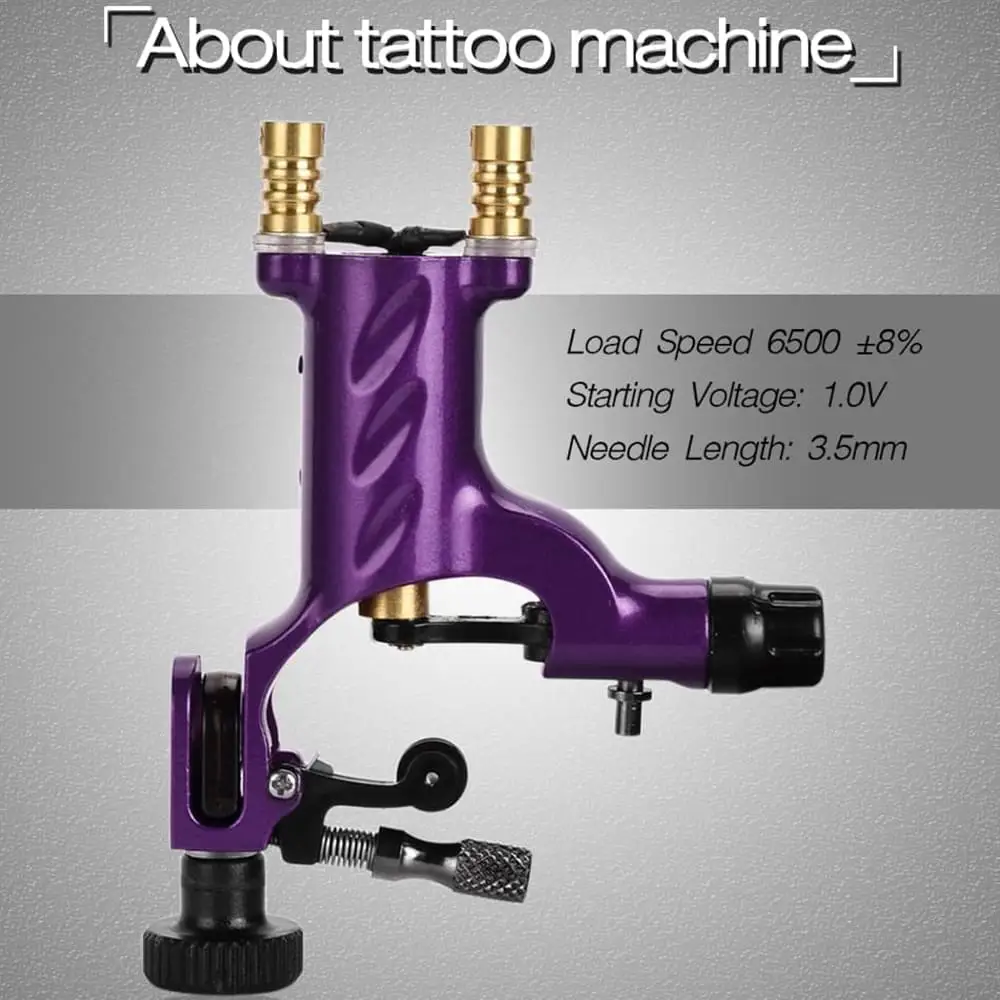 Фиолетовый Профессиональный набор татуировки Лучшие татуировки цена Cinta Grip Tatuaje Maquina De Tatuagem Completa Клип шнур