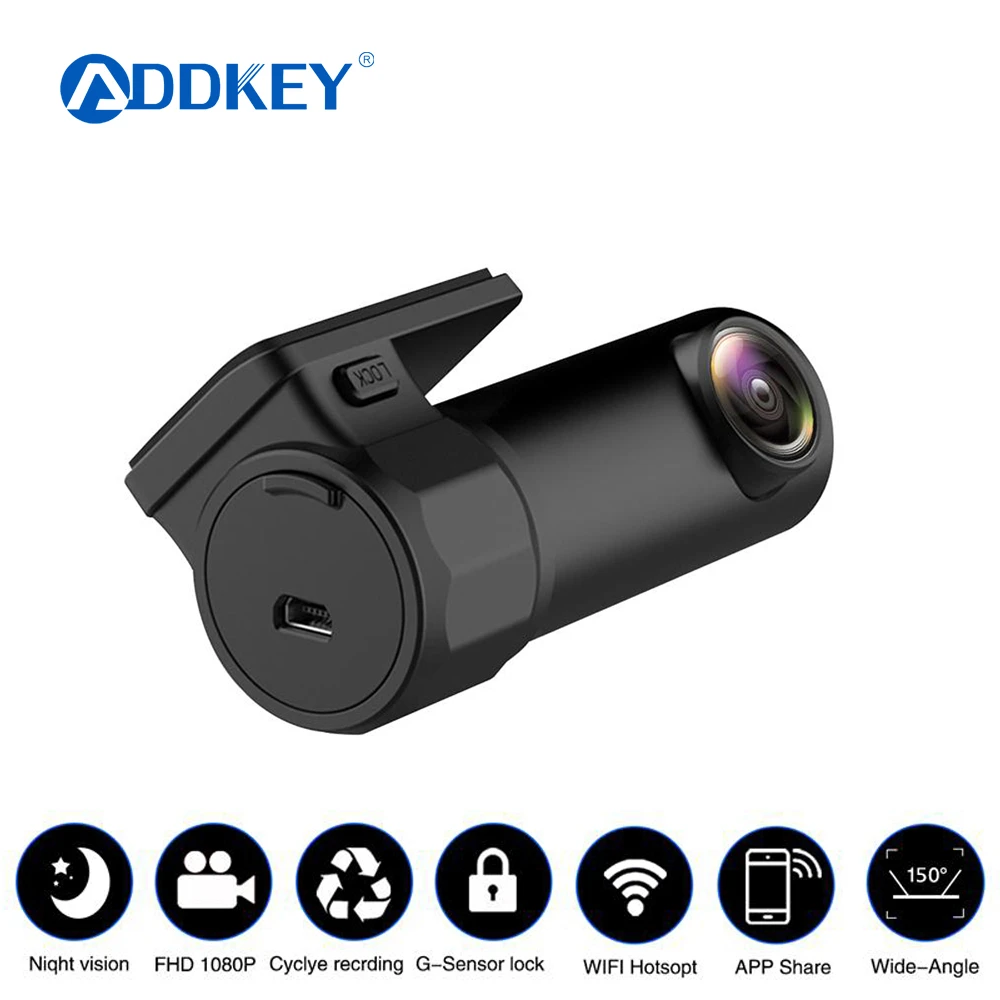 Автомобильный мини видеорегистратор ADDKEY D079 WIFI цифровой регистратор приложение