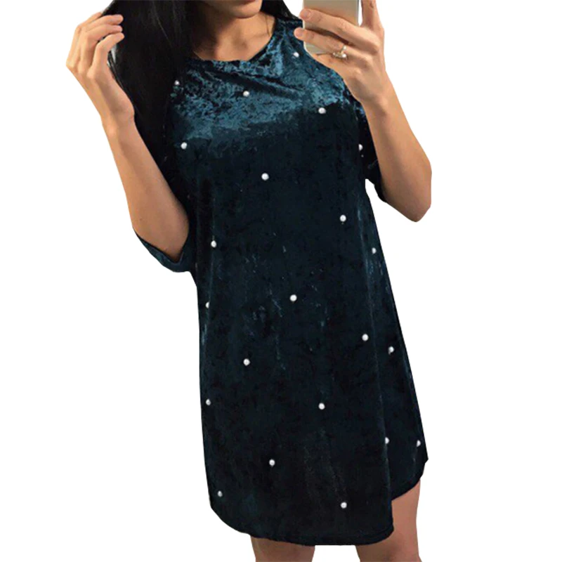 Модное бархатное платье vestido de festa Новинка 2018 года повседневные женские платья