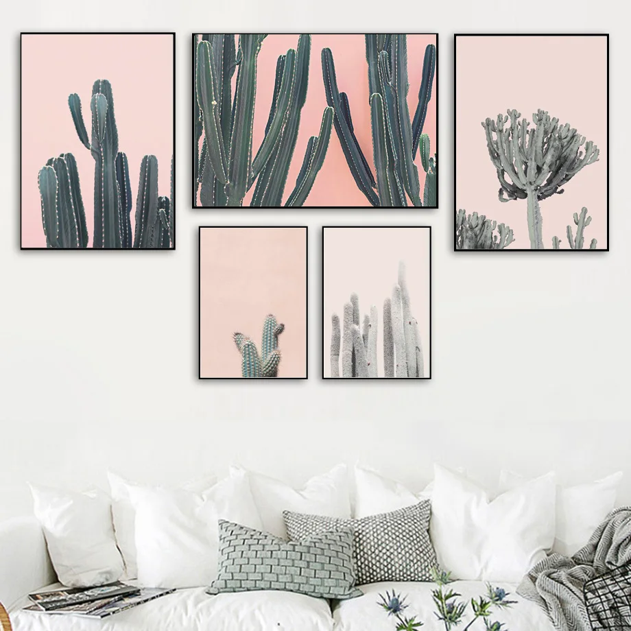 Wall-Art-Canvas-Painting-Desert-Cactus-Tree-Plant-Nordic-Posters-And-Prints-Pop-Art-Salon-Canvas
