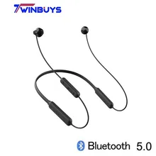 Беспроводные наушники Twinbuys BX, Bluetooth 5,0, шейные гарнитуры, стерео спортивные наушники, наушники-вкладыши, наушники с микрофоном для iPhone, Android, iOS