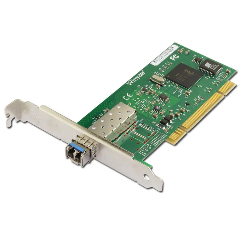 Winyao WY545DF-LX PCI Настольный гигабитный волоконный lan Карта для 82545 PWLA8490LX Однопортовый sfp lc (1310nm) волоконная сетевая карта 1000 Мбит/с