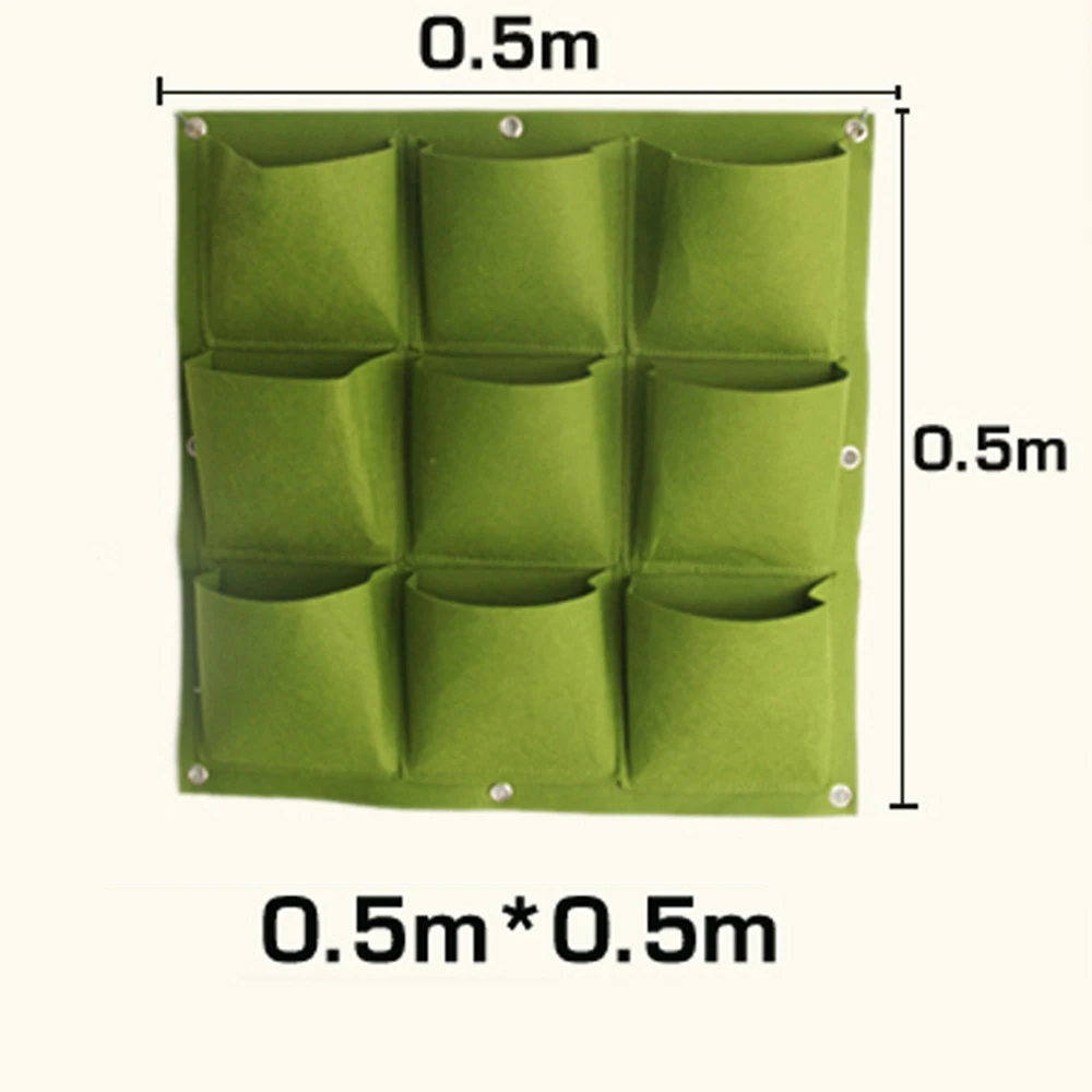 1 шт. модный мешок-клумба, Подвесной Настенный вертикальный мешок для выращивания, садовая ткань, горшок, нетканый мешок, растительный креативный инструмент