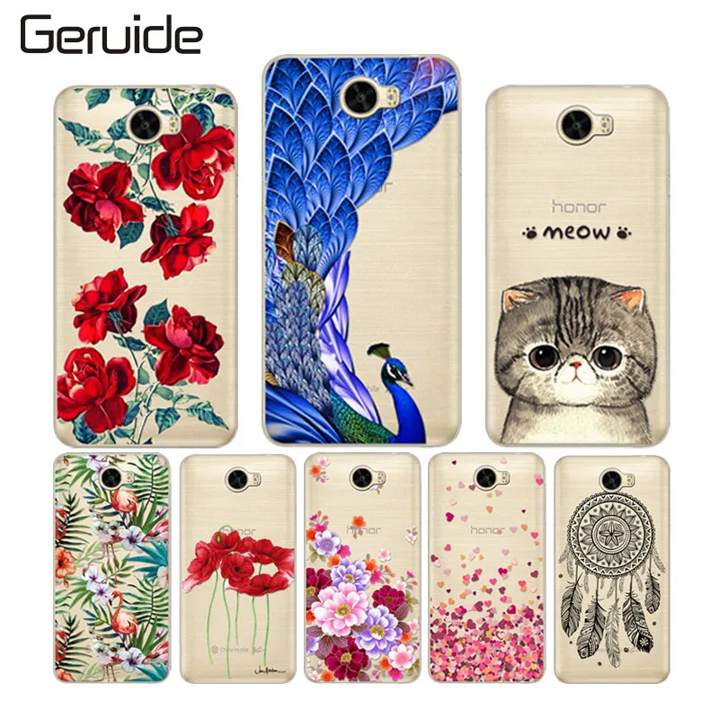

Geruide Soft TPU Case for Huawei Y5 II Y5 2 Cover for Huawei Honor 5A LYO-L21 Case Russia Version 5.0" Phone Bag Silicon Cover