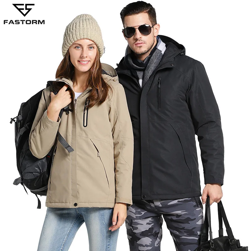 FASTORM Thermal USB Intelligent Heated Hiking Jacket Men Windbreaker