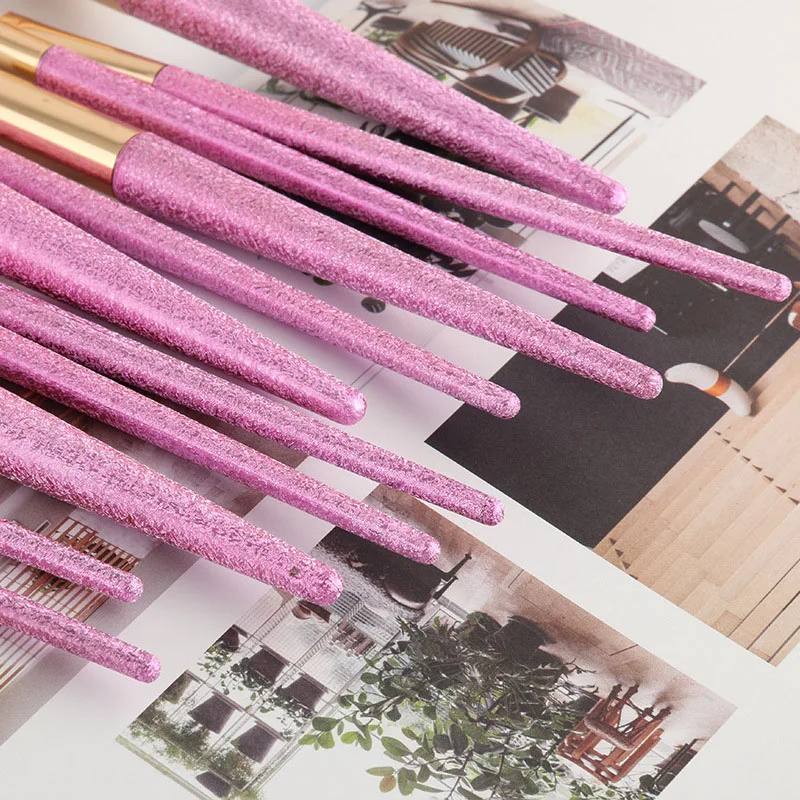 11pcs pink brushes powder Makeup Kit 6