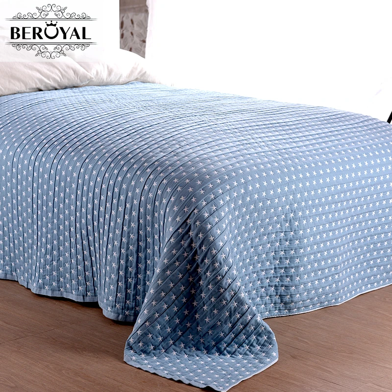 New 2017 Blanket 1piece 150*200cm Cotton Throw Blanket Three Layers