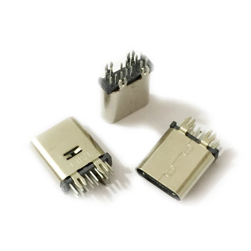Вертикальный разъем USB 14P Type C 3 1 гнездовое сиденье вертикальная пластина с вилкой