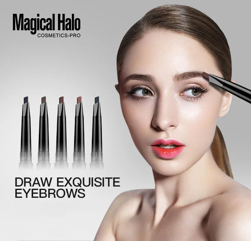 

Magical Halo 5 Automatic Eyebrow Pencil Waterproof Long Lasting Eye Brow Pencil Beauty Make Up Eyebrows Cosmetics Maquiagem