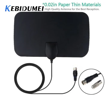 

kebidumei 120X210mm Flat Indoor HD Digital Indoor Antena TV HDTV Antenna High Signal Capture for TV
