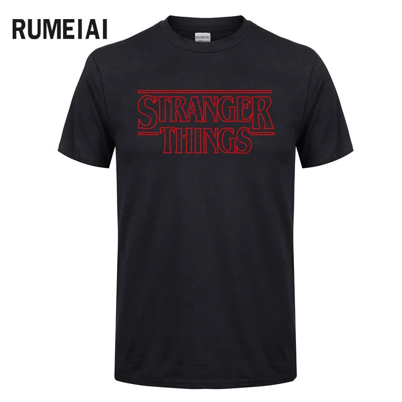 mens t shirts fashion Stranger Things Men T Shirt Summer Cotton Short Sleeve Men Fashion Shirt Tops Tees Men's T-shirt XS-XXL