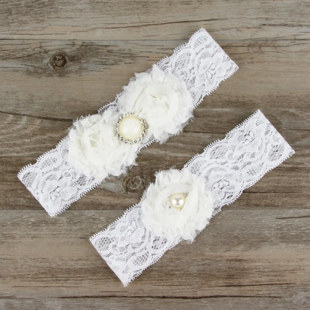 Wedding Garter Wedding online buy wholesale bridal wedding garters from china 1pair garter belt vintage lace keepsake and toss with white pearl button