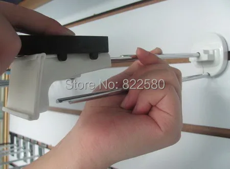 

8inch slat wall board Fluted board security hook 20cm Security Display hook 200pcs hook+6 pcs detacher