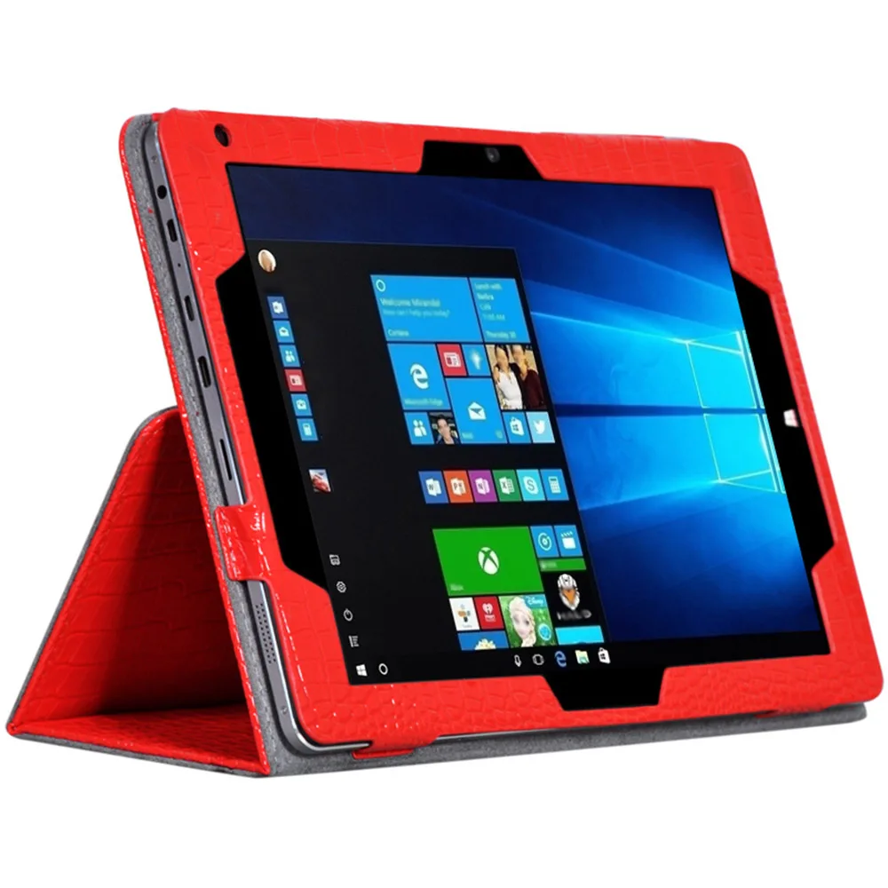 

Luxury Crocodile Pattern PU leather Shockproof Folding Folio Case with Stand Holder for ALLDCUBE CUBE iwork 10 Hi10 Pro Tablet