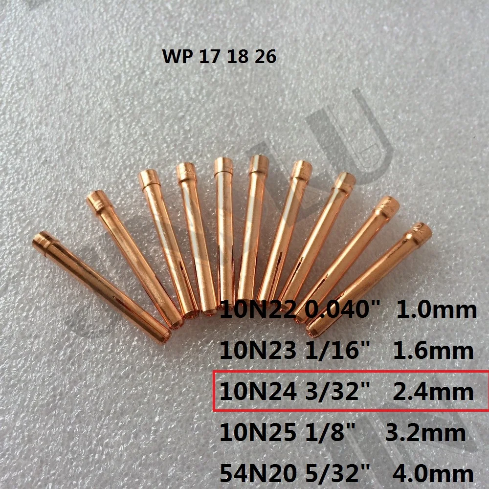

free shipping 20 pcs collect 1.6mm for wp 17 18 26 tig welding torch