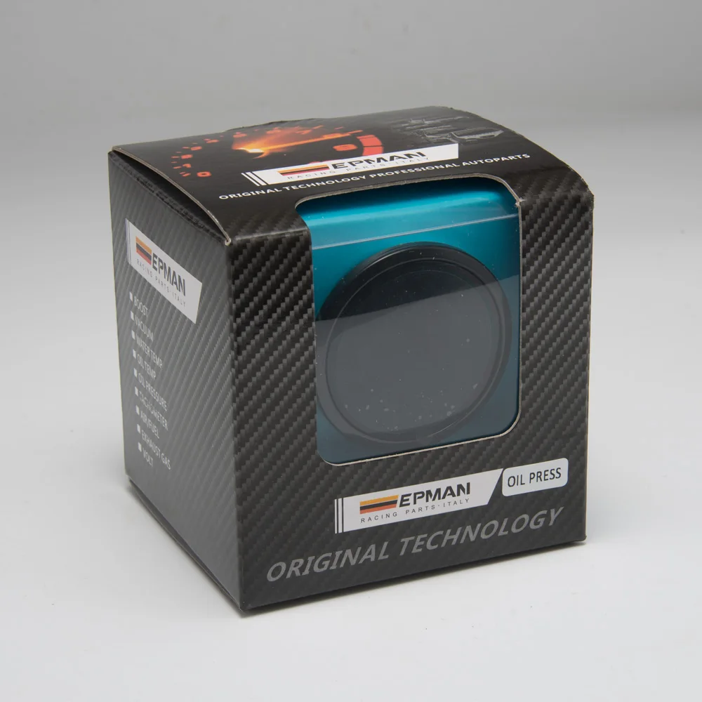 Гоночный " 52 мм дымчатый цифровой цветной Аналоговый светодиодный измеритель давления масла на Psi/Bar с датчиком для BMW IX EP-GA50OILP