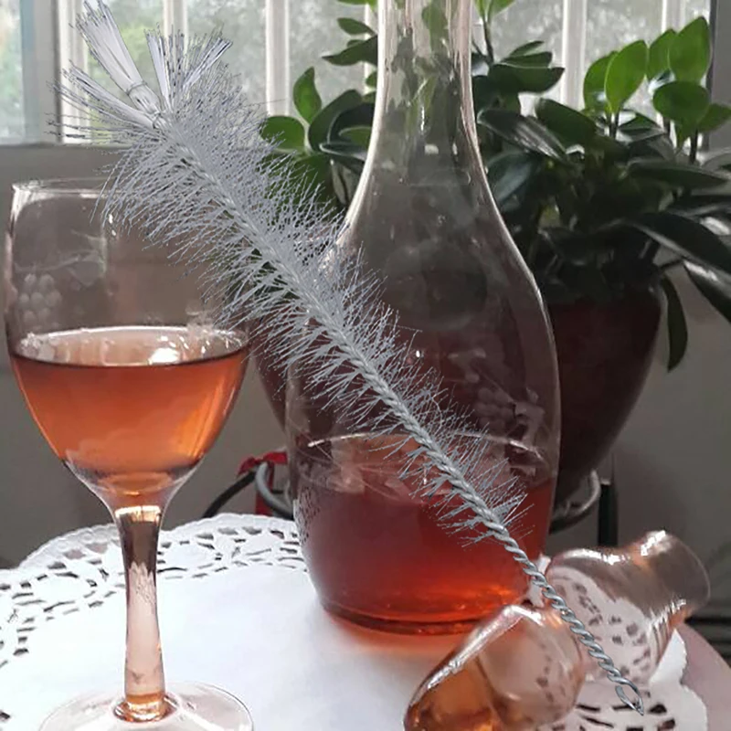 Щетка для бутылки вина Белая нейлоновая специальная щетка пива домашнего