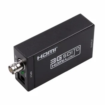 

kebidu 3G SDI to HDMI Converter Adapter SDI Extender for driving HDMI Monitors with Power adapter US Plug