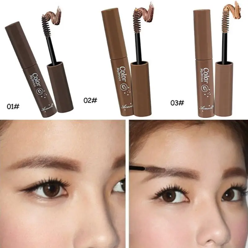 

Waterproof Mask Stylenanda My Brown Natural Eyebrow Dye Cream Makeup Brush Durable Eyebrow Enhancer 3 Colors