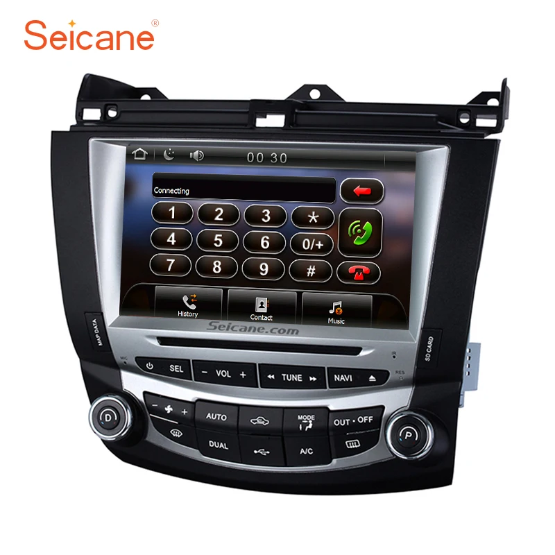 

Seicane 8" WinCE 6.0 800*480 TouchScreen Radio GPS Navigation for 2003 2004 2005 2006 2007 Honda Accord 7 DVD Stereo with SD AUX