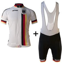 ALEMANIA Equipo Moto Ciclismo Bicicleta Jersey Ropa Ciclismo Ropa de Hombre Verano Pro Bike Jersey Ropa Ciclismo