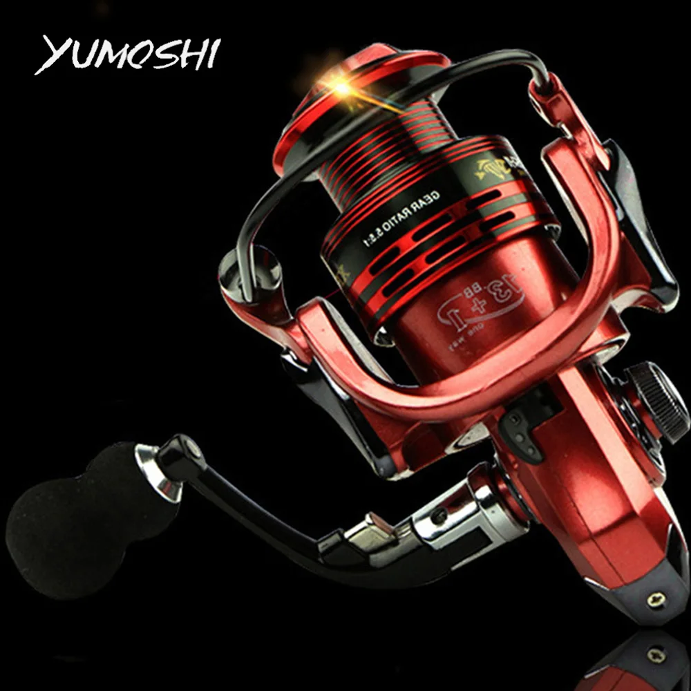 Pesca para a Pesca de Água Carretel de Pesca de Metal Alta Qualidade Fiação 14bb Xf1000 xf7000 Ratio 5.1: 1 4.7: 1 Roda Peixe Carretilha Salgada 17 Esporte e Lazer