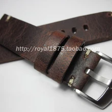 Ретро Ручной работы 18 19 20 21 22 мм Мужские часы из натуральной кожи ремешок Высокое качество браслет ремень браслет для Omega/Zenith/IWC