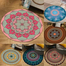 Хорошо тканый Национальный стиль винтажный круговой Традиционный Ковер различных узоров машинная стирка или ручная стирка