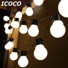 ICOCO 2,5 м светодиодный светильник-гирлянда Наружное Декоративное сказочное освещение для рождественской вечеринки Ночная садовая лампа Водонепроницаемая 220 В распродажа