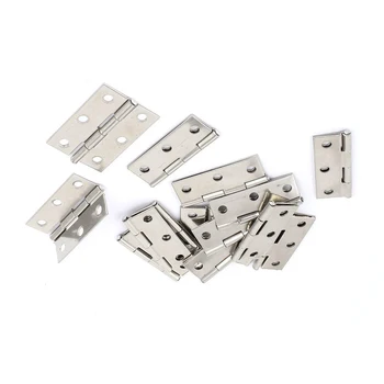 

2-inch Cupboard Cabinet Door Folding Butt Hinges Silver Tone 15 Pcs