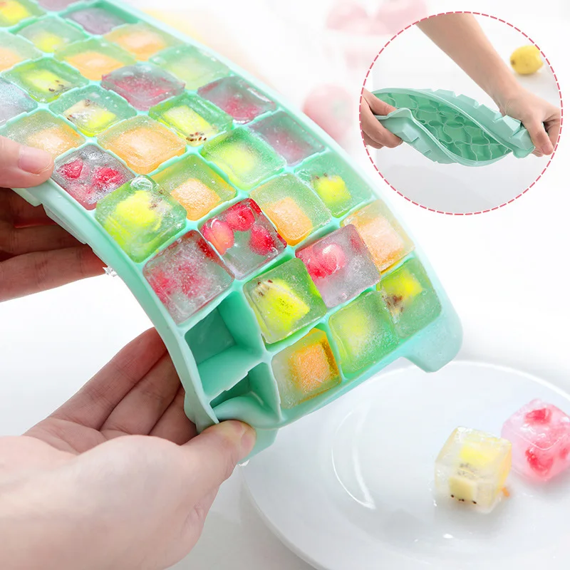 

kitchen Ice cube tools with silicone ice cover Rectangular DIY Chocolate Silicone Mold Ice Cube Tray Cake Tools Fondant Moulds